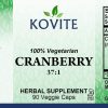 Kovite Kosher Cranberry 400 mg. 100% Vegetarian - 90 Vegetable Capsules - Image 2